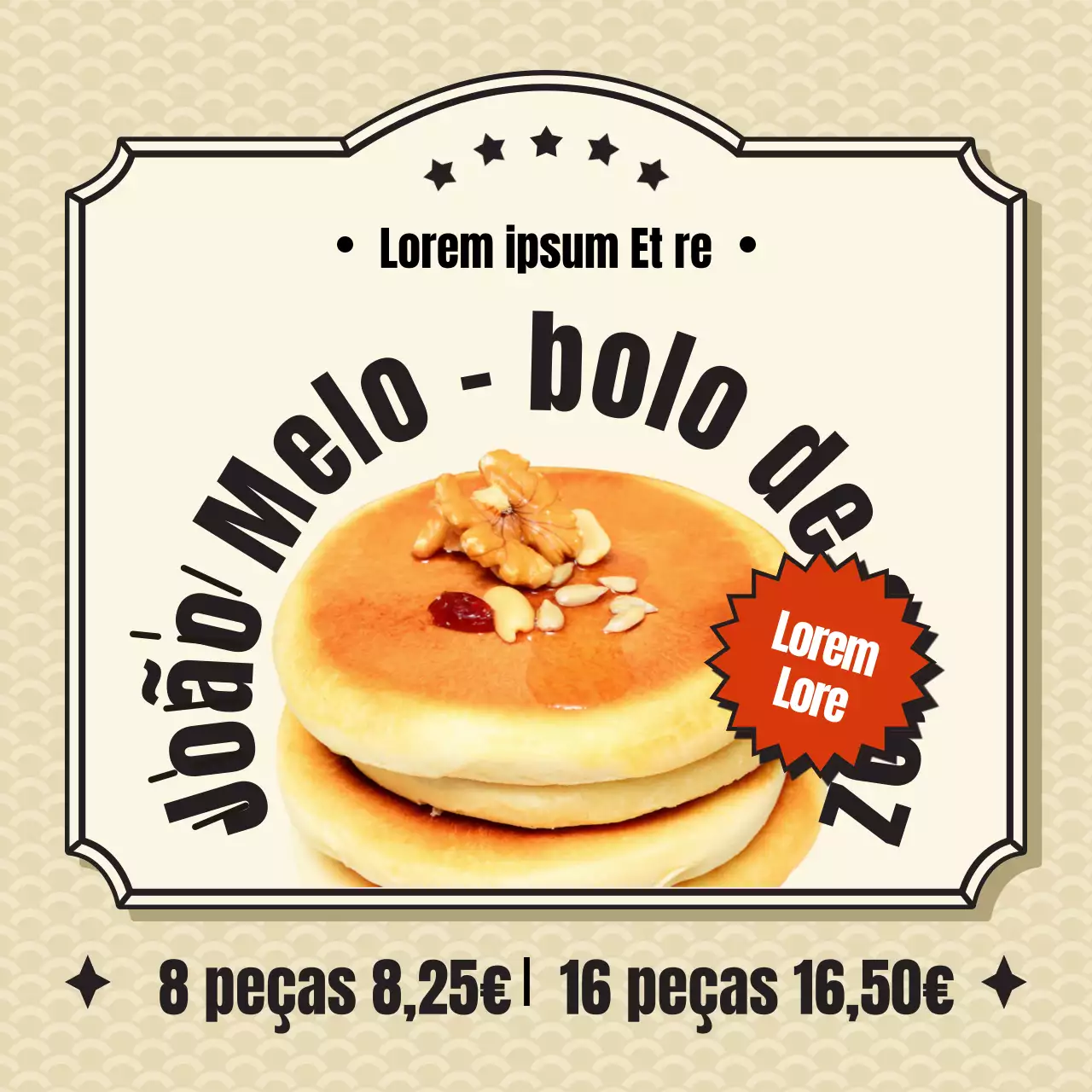 Guloseimas de inverno Bege de inspiração retro