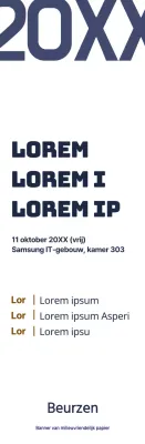 Eenvoudige stijl in marineblauw en bruin Informatie voor de najaarsconferentie