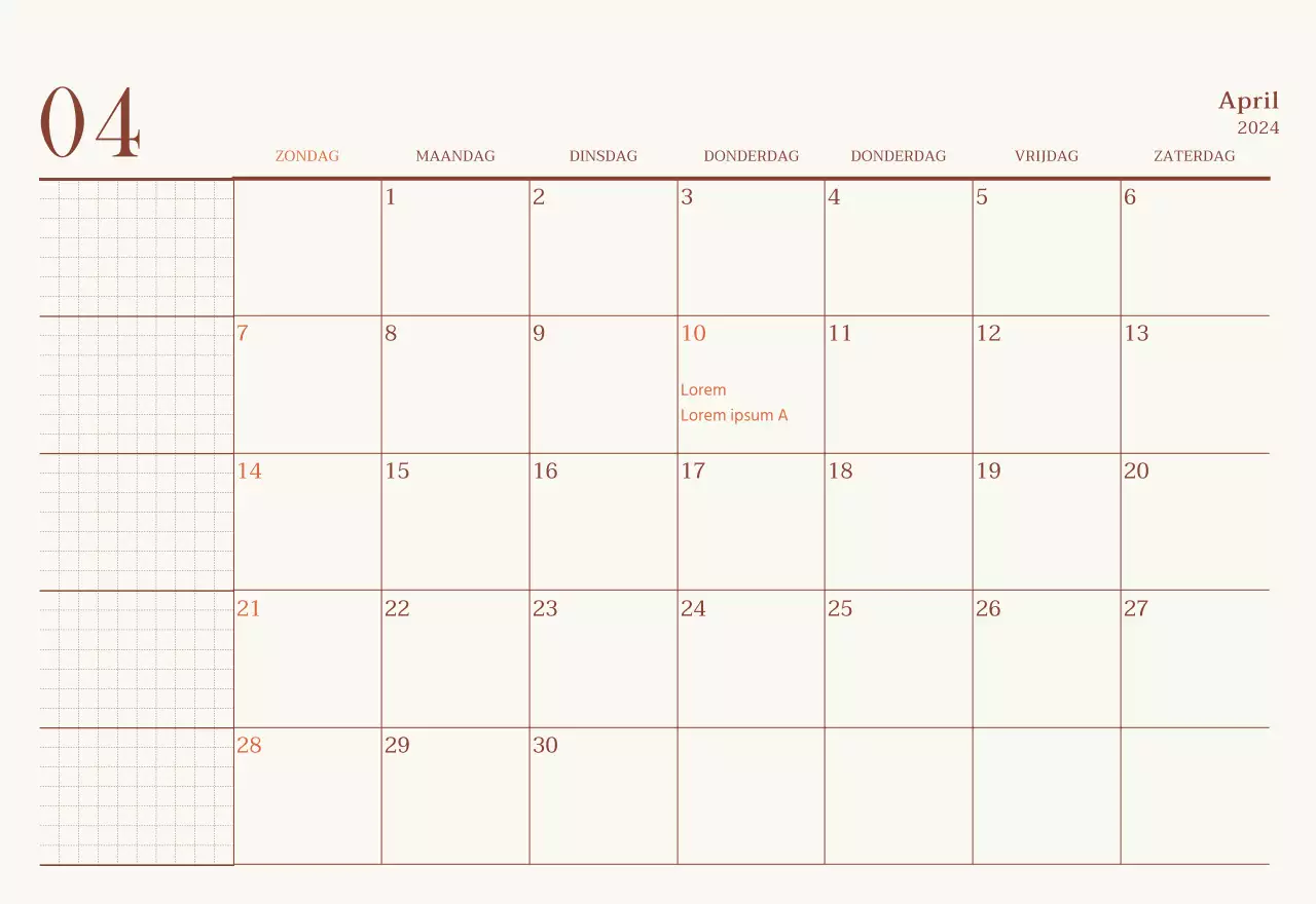 Emotionele fotolay-out voor café in beige en bruin