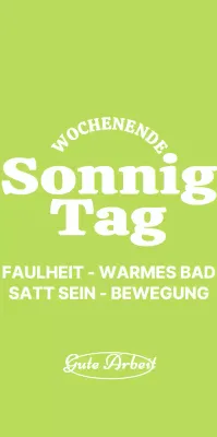 Personalisierte Ware mit niedlichem grünen und weißen Text