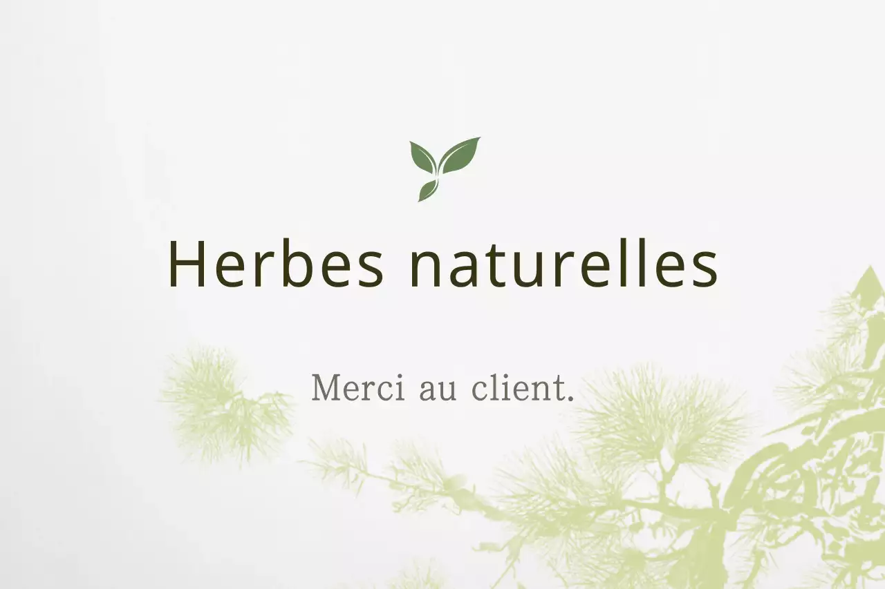 Herbes naturelles