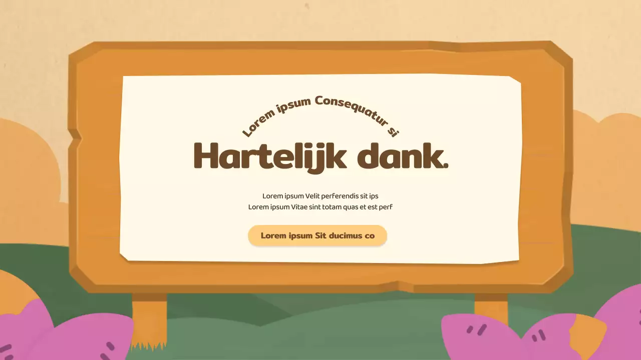 Een bruin met roze gemeentelijke festivalplanner