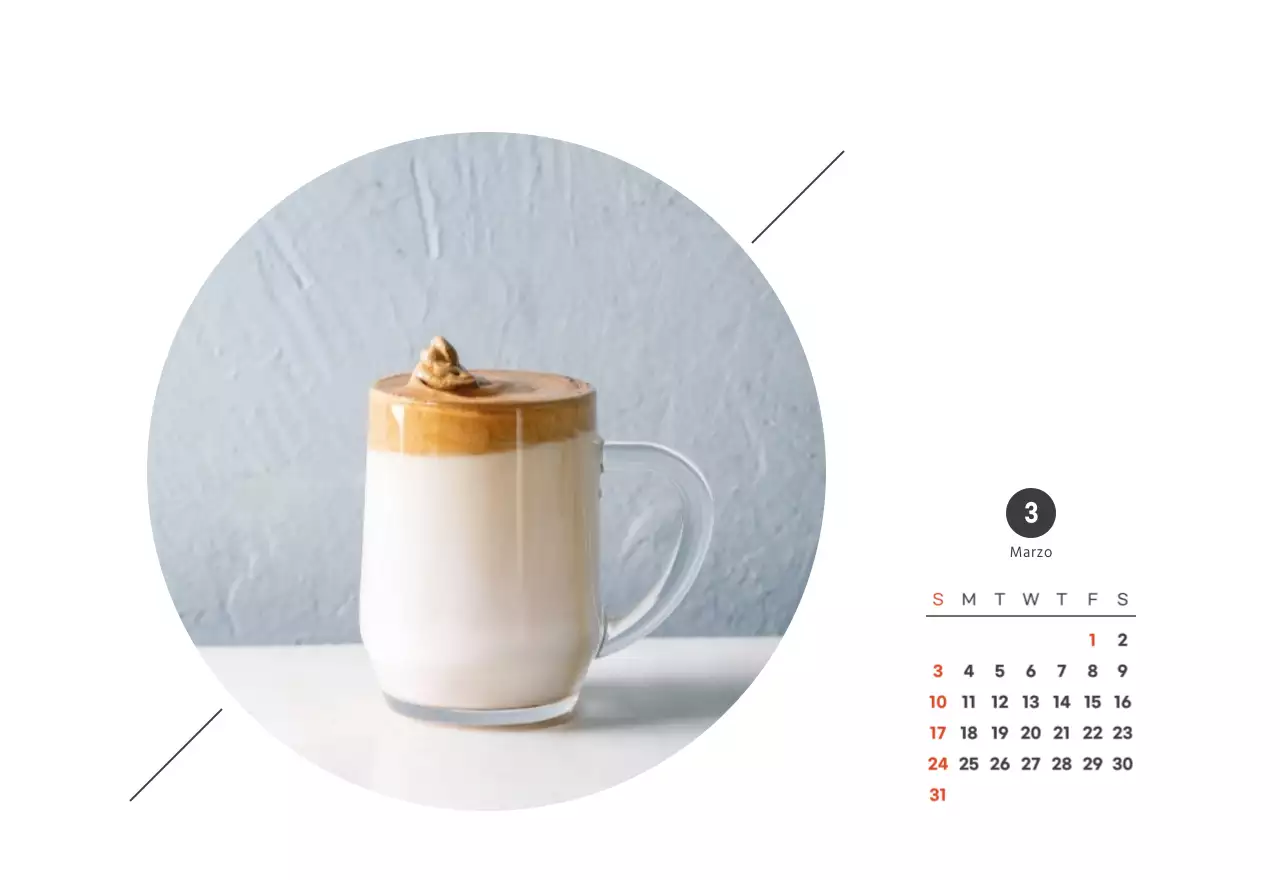 Un café sentimental blanco y marrón