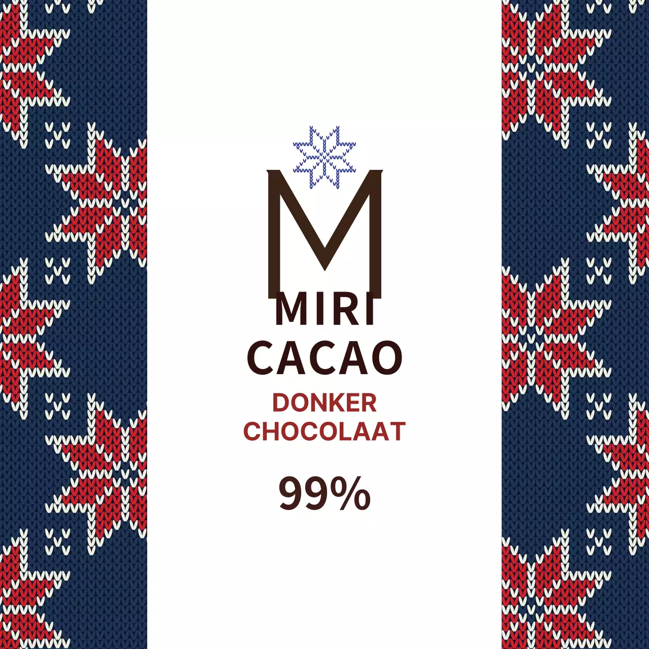 Marine label voor verstuiver met sneeuwvlokpatroon