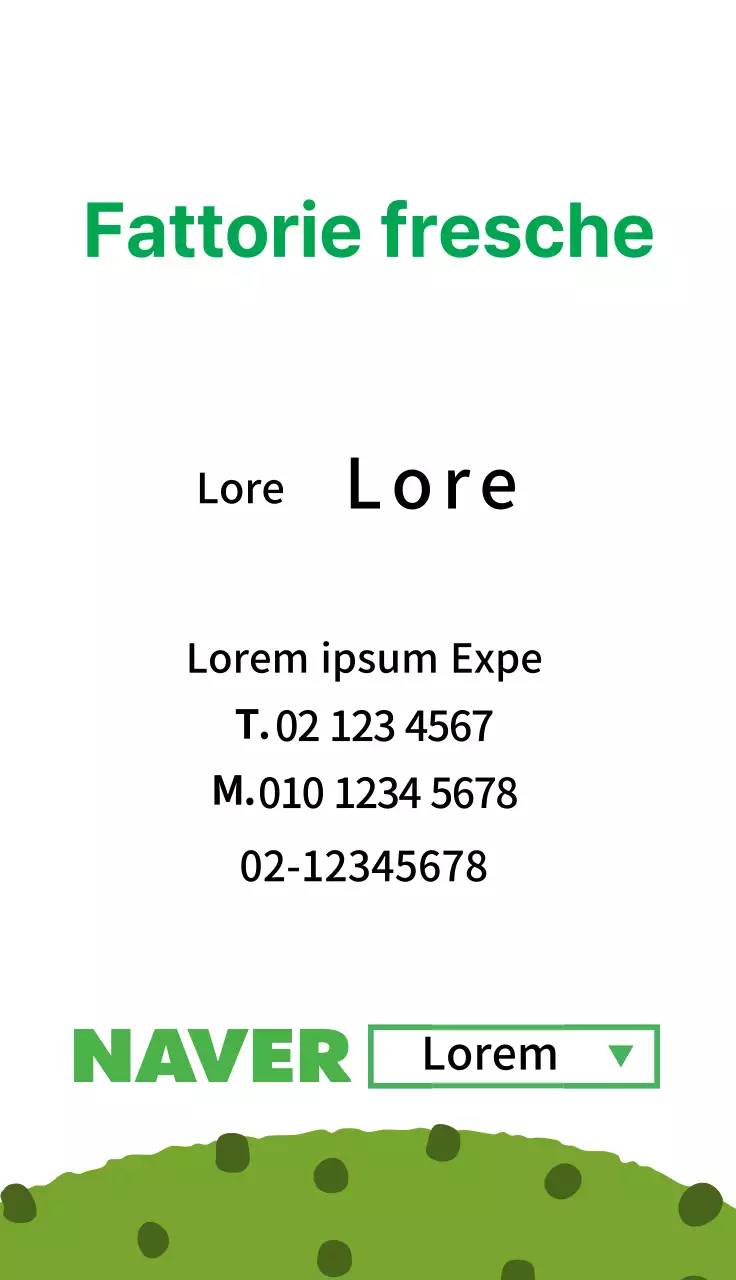 Verde illustrazione fattoria di prodotti carino