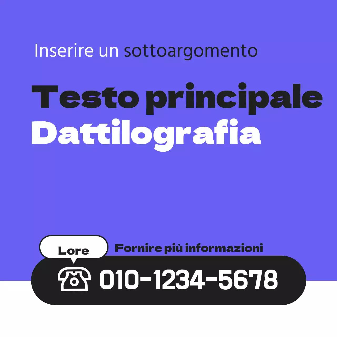 Design con evidenziazione del testo #001