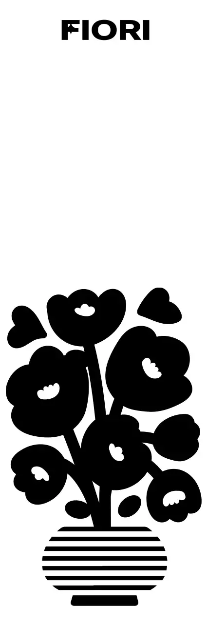 Illustrazione floreale semplice e alla moda e combinazione di testo per prodotti personali