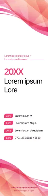 Rose et noir pour une annonce de séminaire au style simple