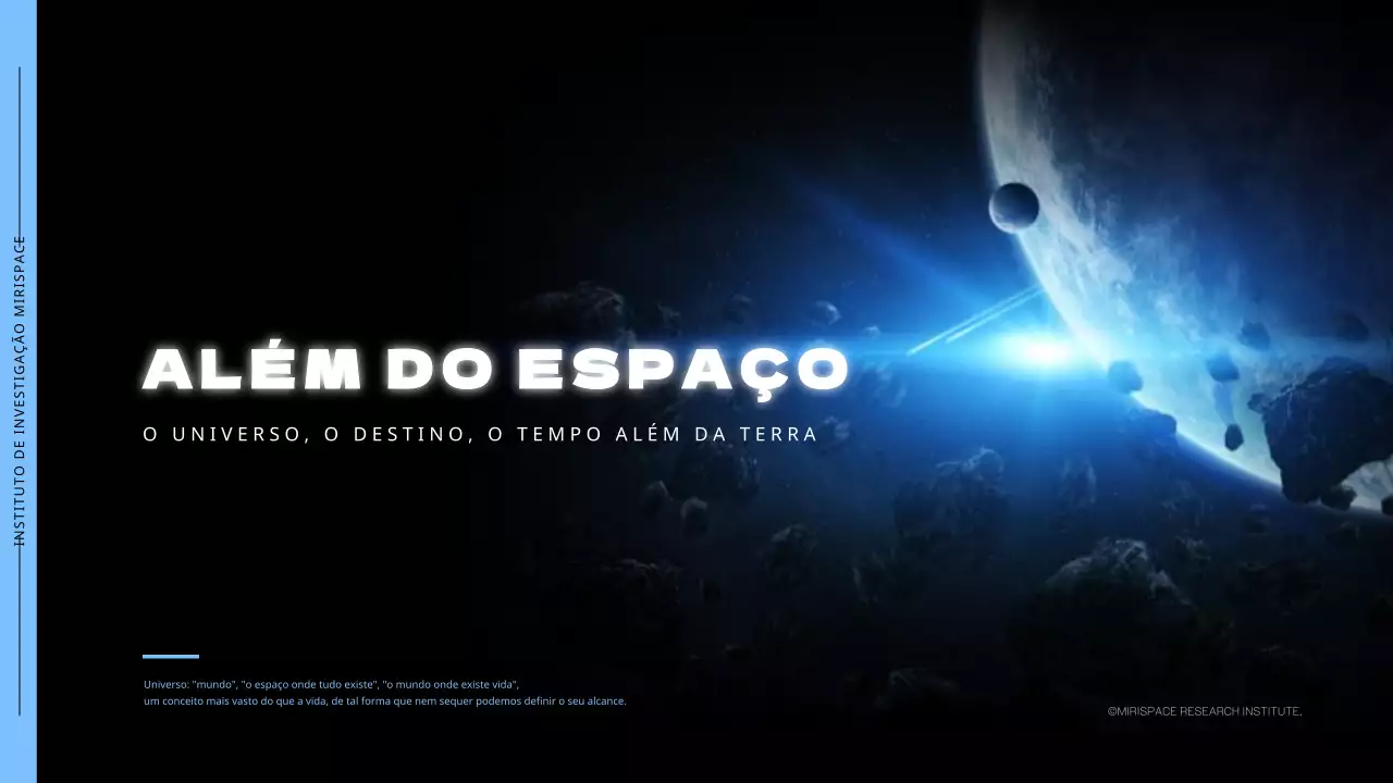 Tema espacial com fotografias do espaço sobre um fundo preto