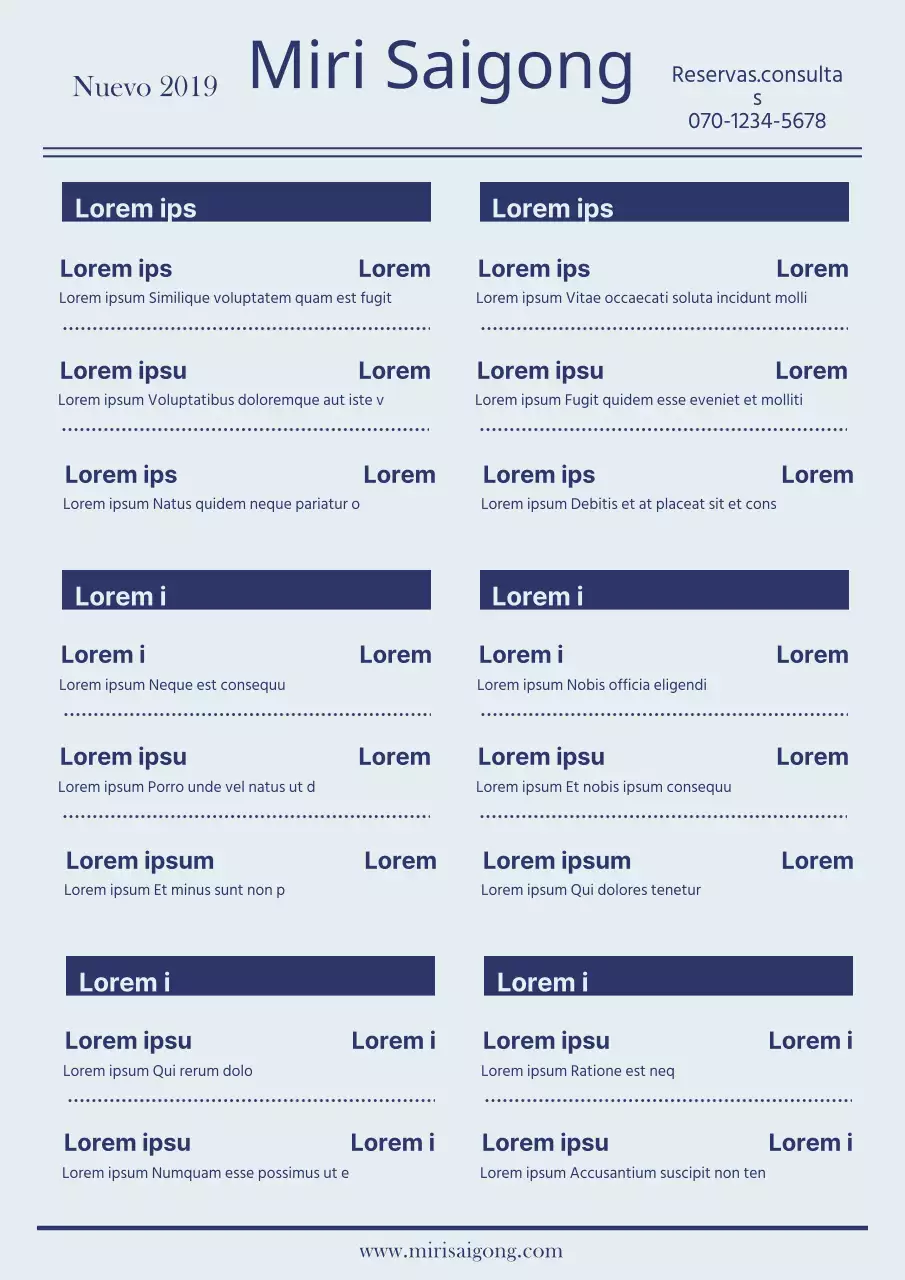 Promocionar el menú de un restaurante vietnamita de fideos de arroz