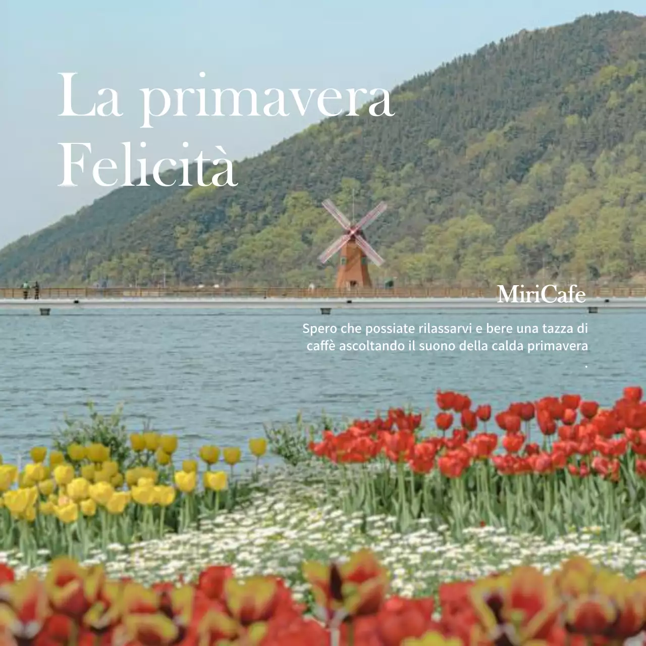 Design emozionale con sfondo caldo e concetto di primavera