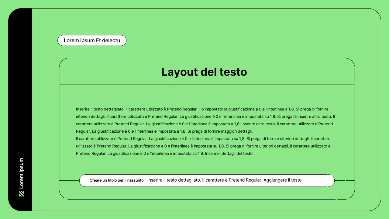 Illustrazione aziendale con linee semplici in verde