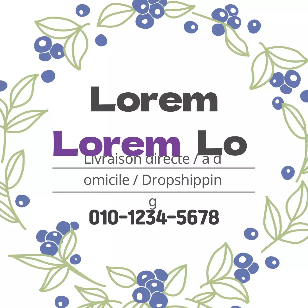 Illustration violette aquarelle ferme de produits agricoles