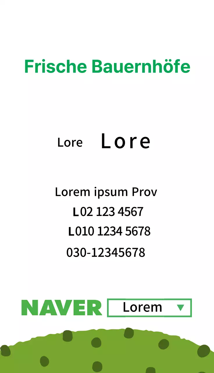 Grüne Illustration niedlichen Bauernhof produzieren