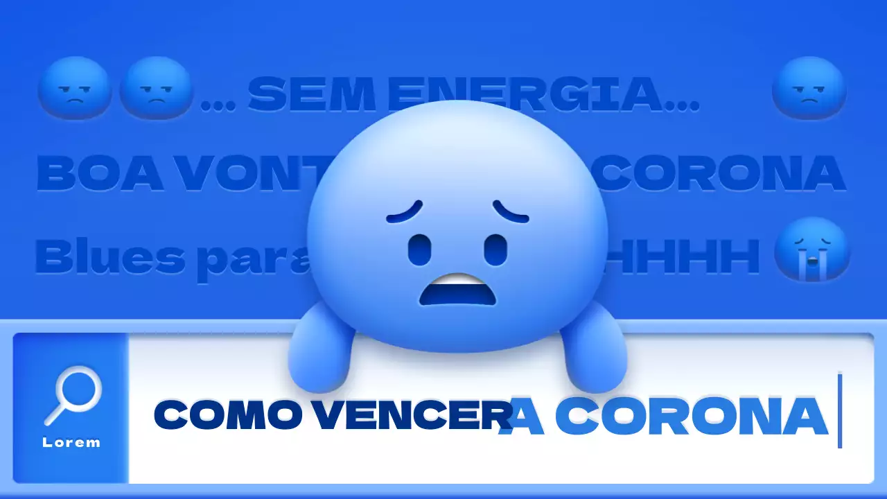 Azul Amarelo Verde Emoji Ilustração Conceito Superação Corona