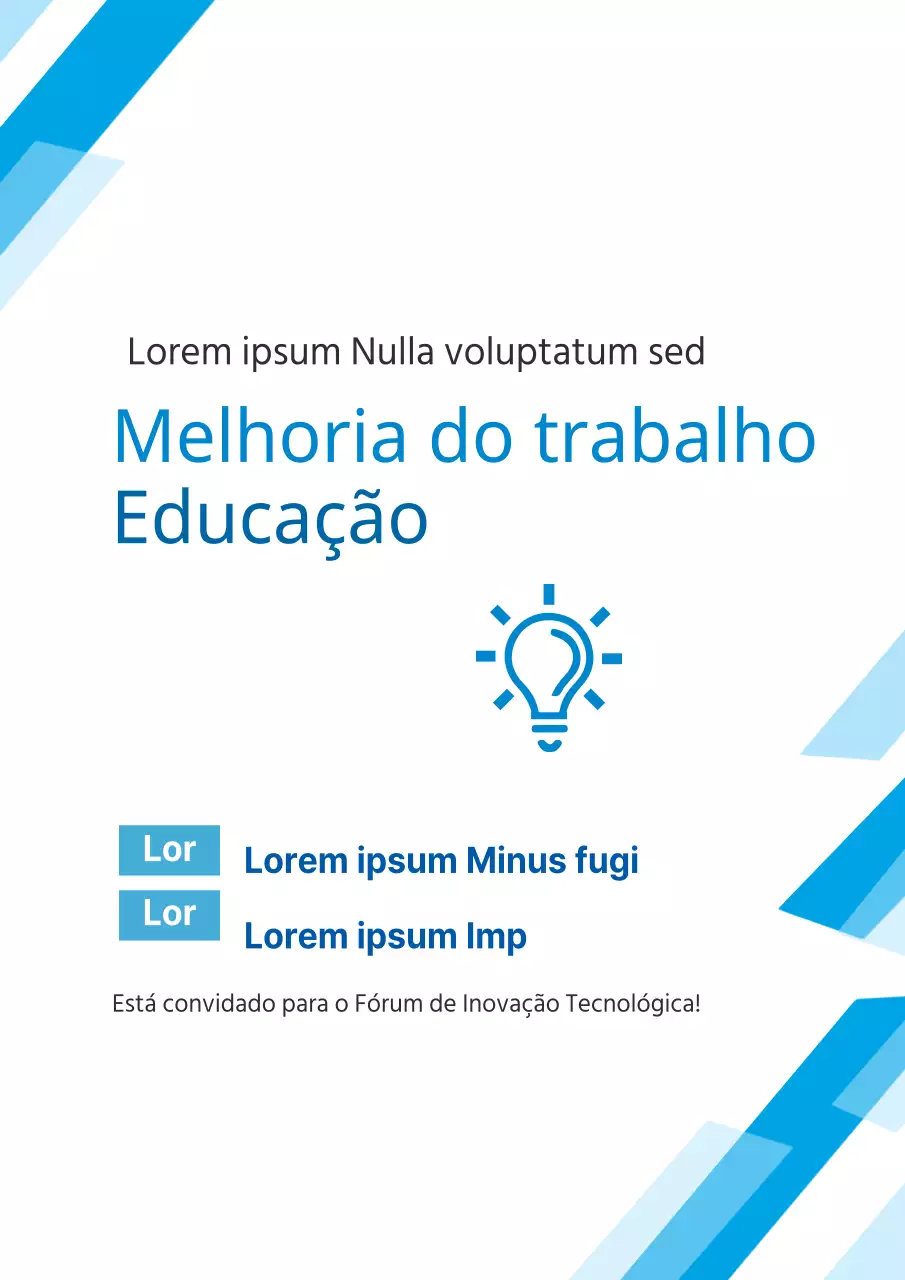 Promoção de encontros de tecnologia limpa com formas azuis