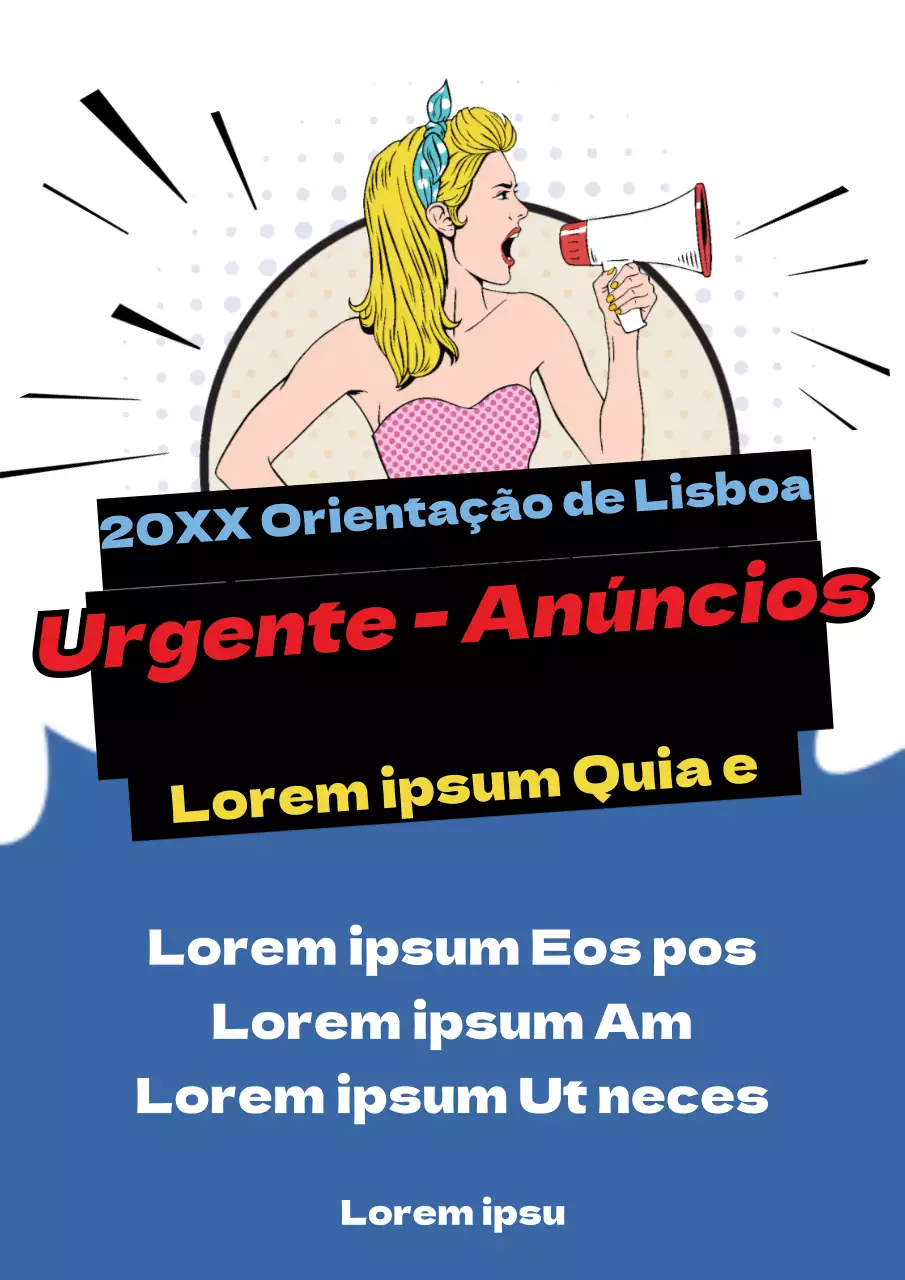Cartaz de orientação do departamento de design da universidade
