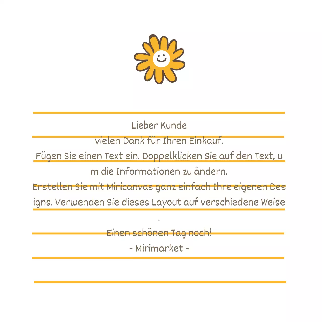 Gelbe Illustration Simple Review Event