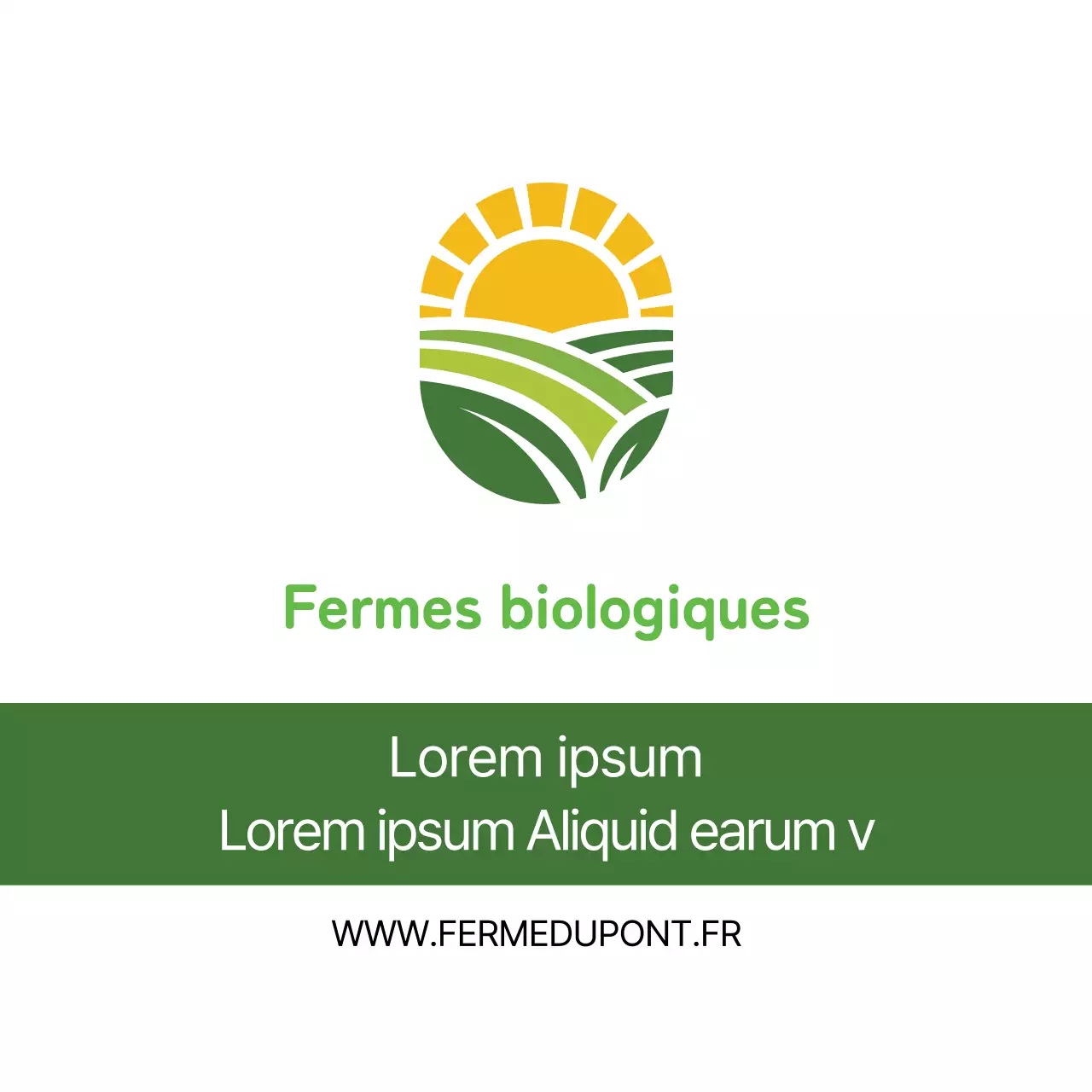 Illustration verte Neat Farm