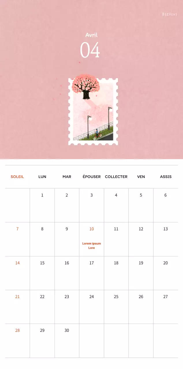 Illustrations de timbres avec un concept chaleureux