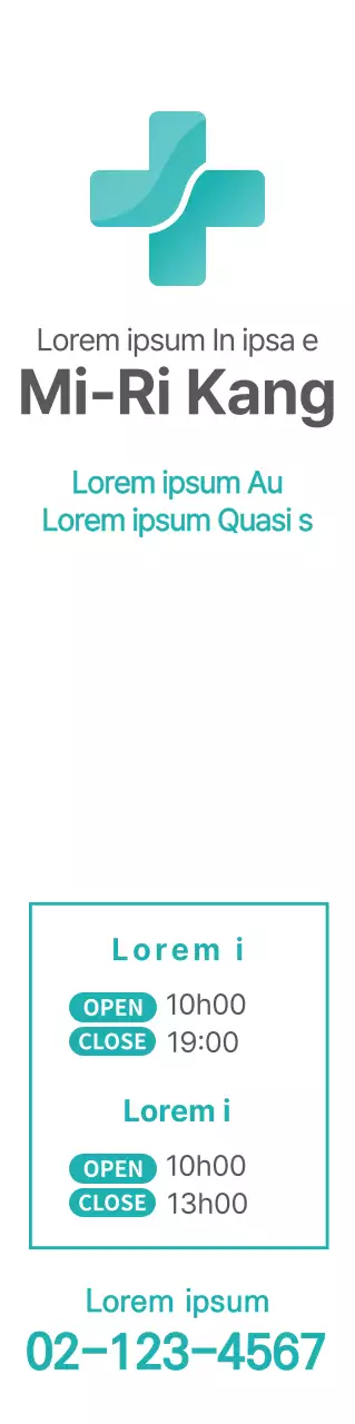 Promouvoir un hôpital avec un concept propre et mentholé