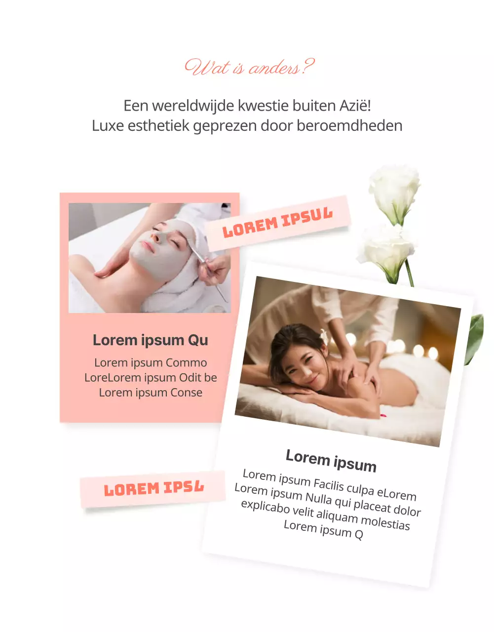 Luxe huidverzorging voor bruiloften in roze perzik (detailpagina)