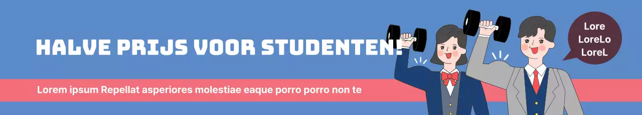 Halve prijs voor studenten