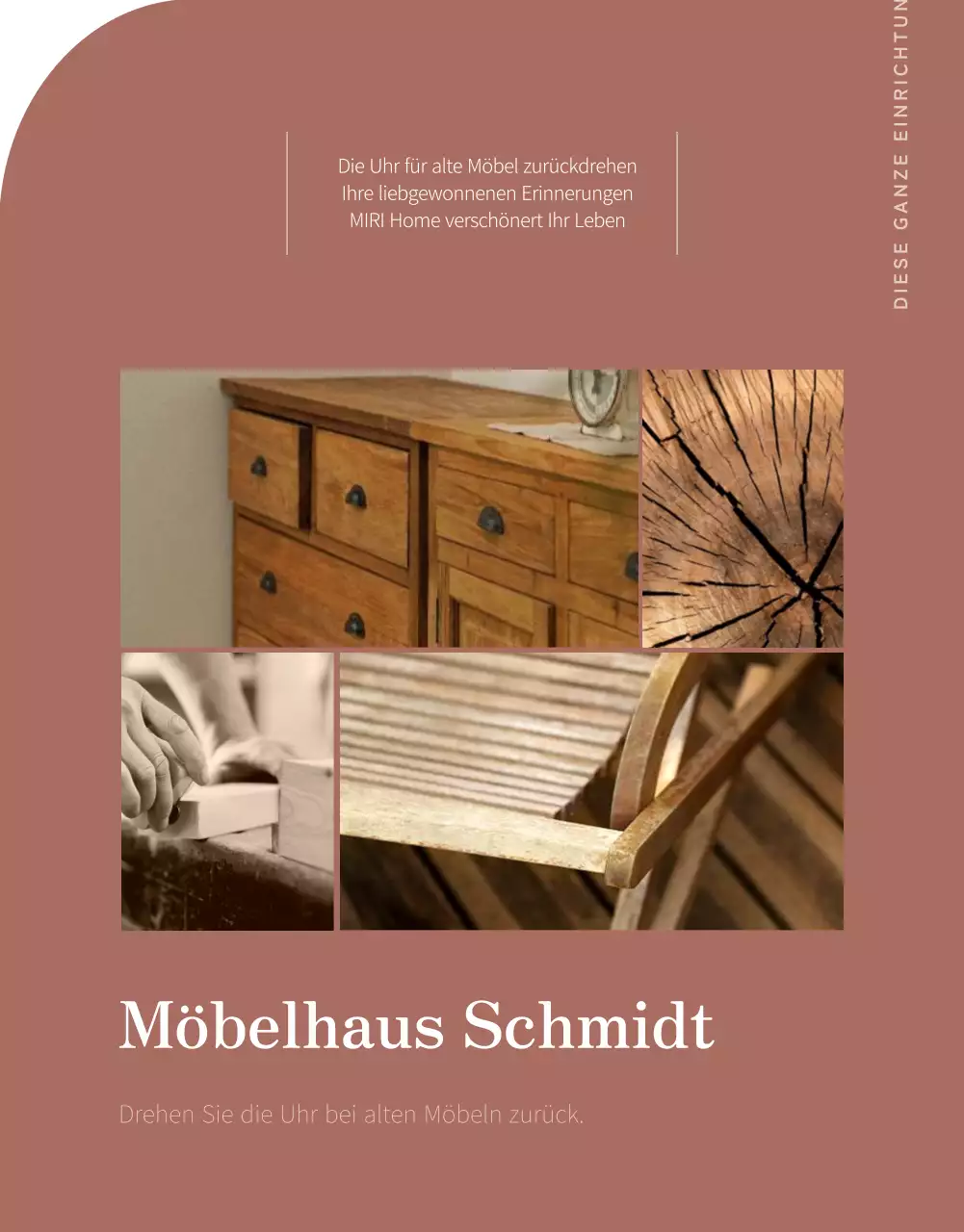 Fördern Sie eine warme, luxuriöse Möbelreparatur in Pastellrosa (Detailseite)