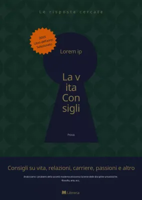 Copertina di libro di scienze umane verde blu navy