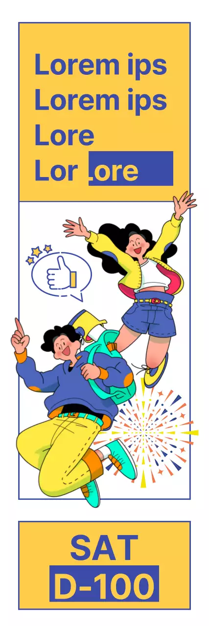 Uno striscione di buon auspicio per il ritorno a scuola dopo i test di ammissione.