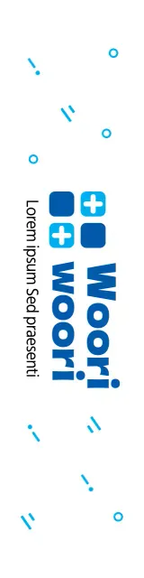 Concetto di ospedale con semplici elementi decorativi in blu e azzurro