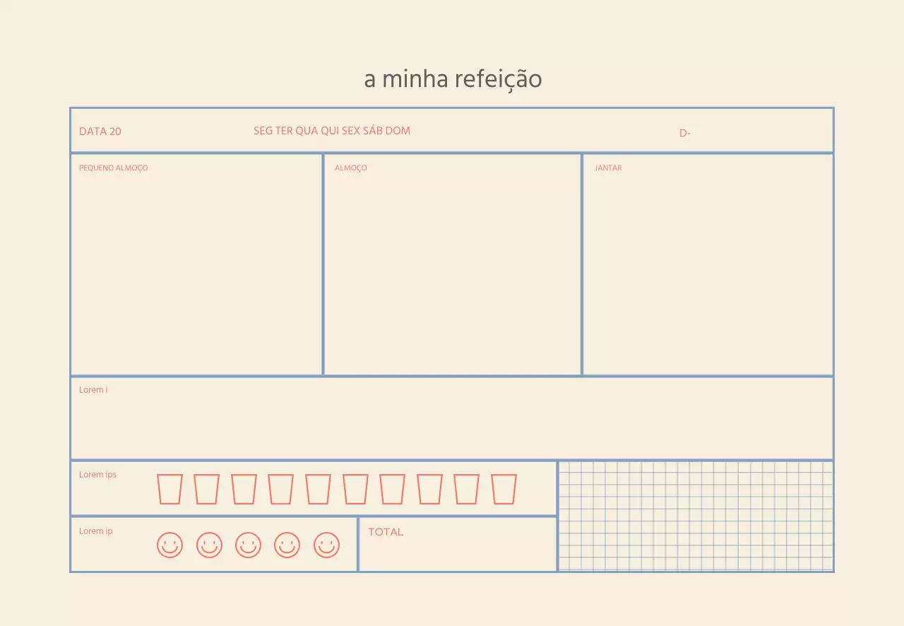Rastreador simples de linhas azuis bege