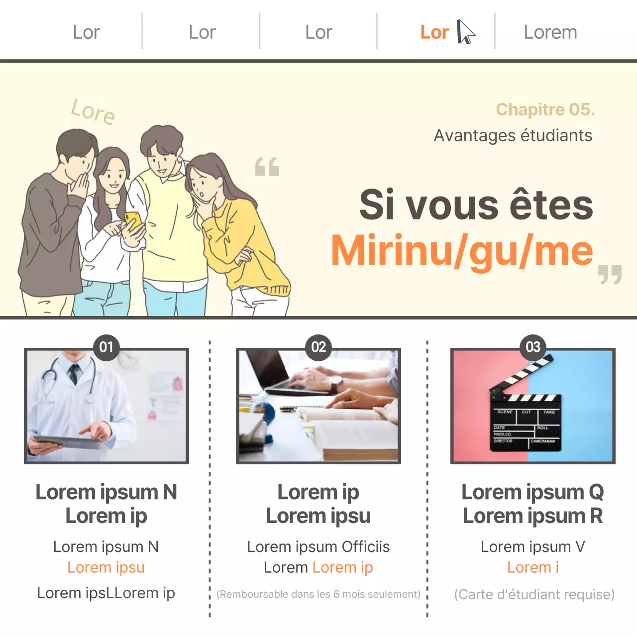 Carte jaune de conseils scolairesNews design