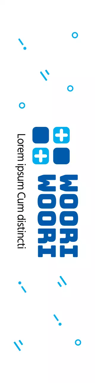 Ziekenhuisconcept met eenvoudige decoratieve elementen in blauw en lichtblauw