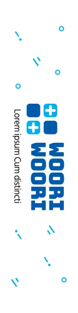 Ziekenhuisconcept met eenvoudige decoratieve elementen in blauw en lichtblauw