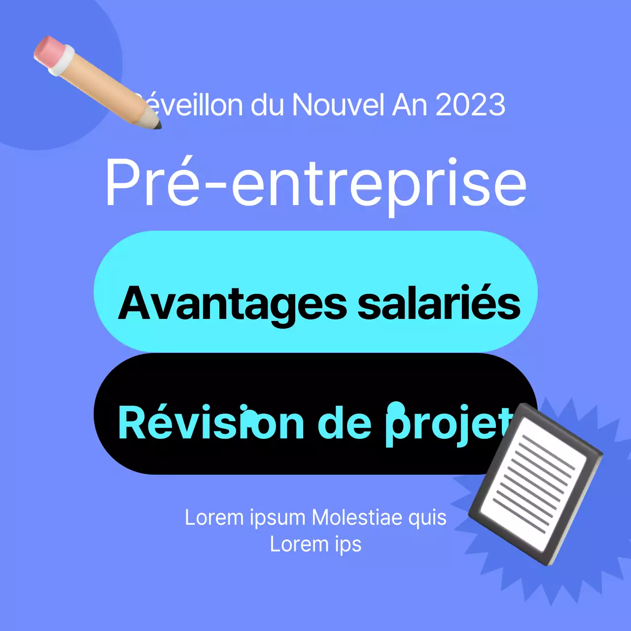 Icône 3D avec des couleurs bleu et bleu clair Amendements au bien-être de l'entreprise