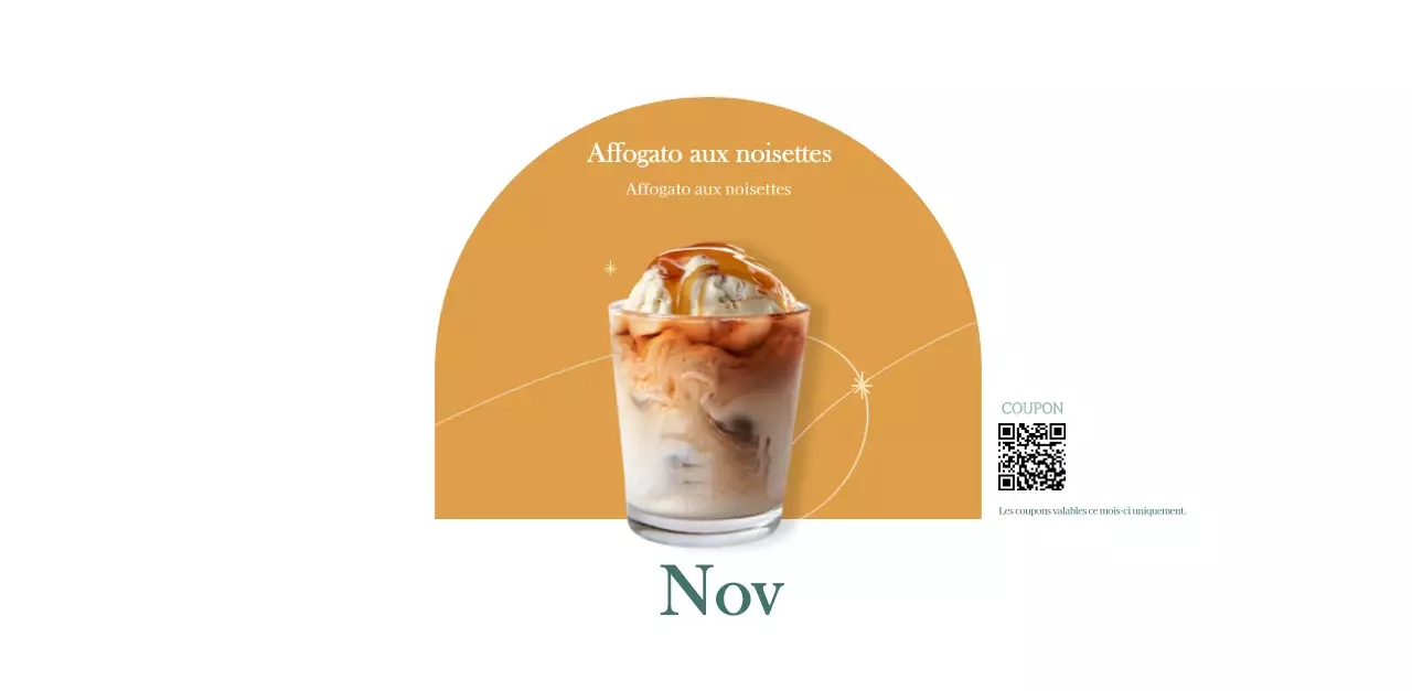 Calendrier des cafés avec recommandation de la boisson du mois