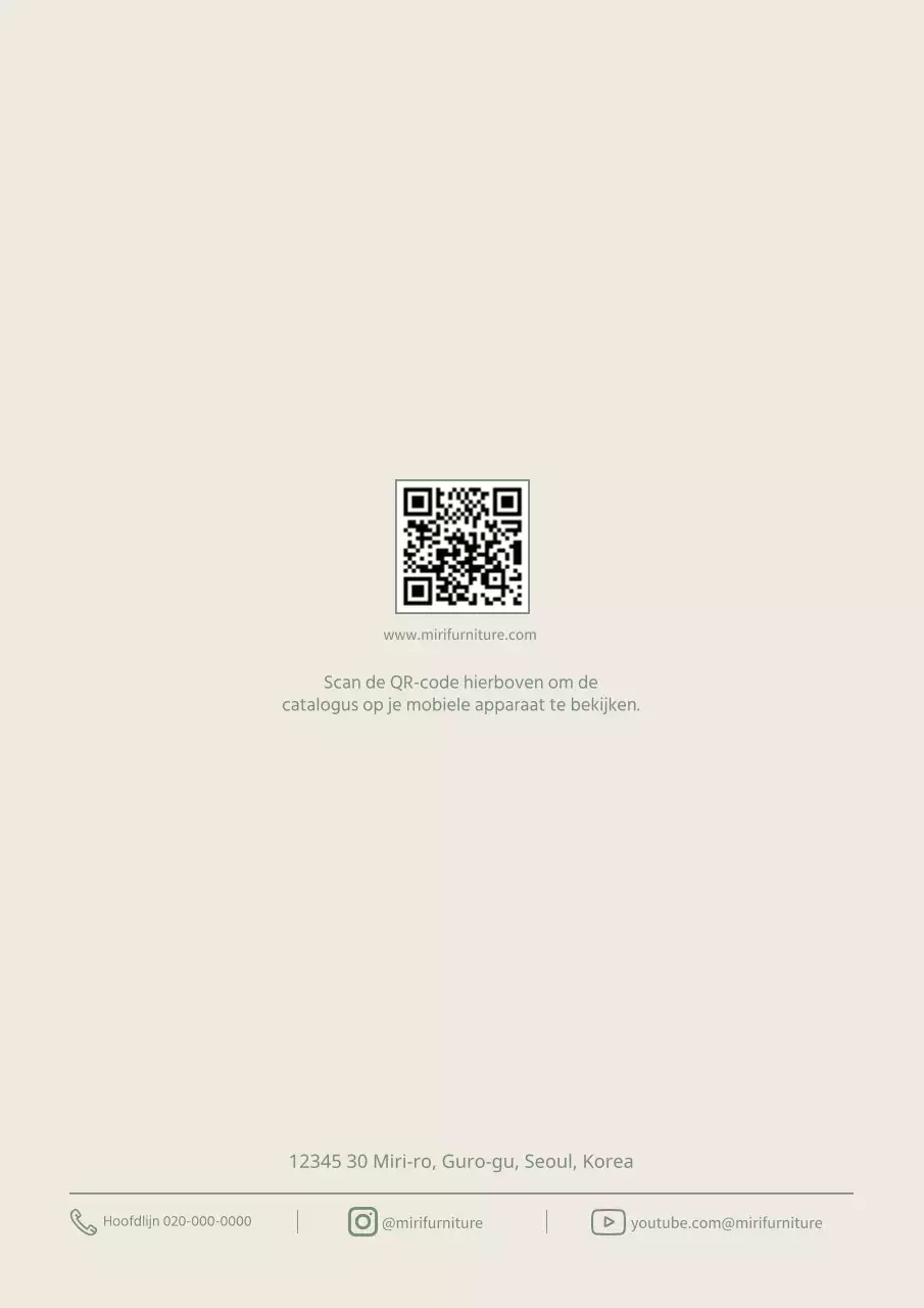 Groen en wit modern meubelmerk