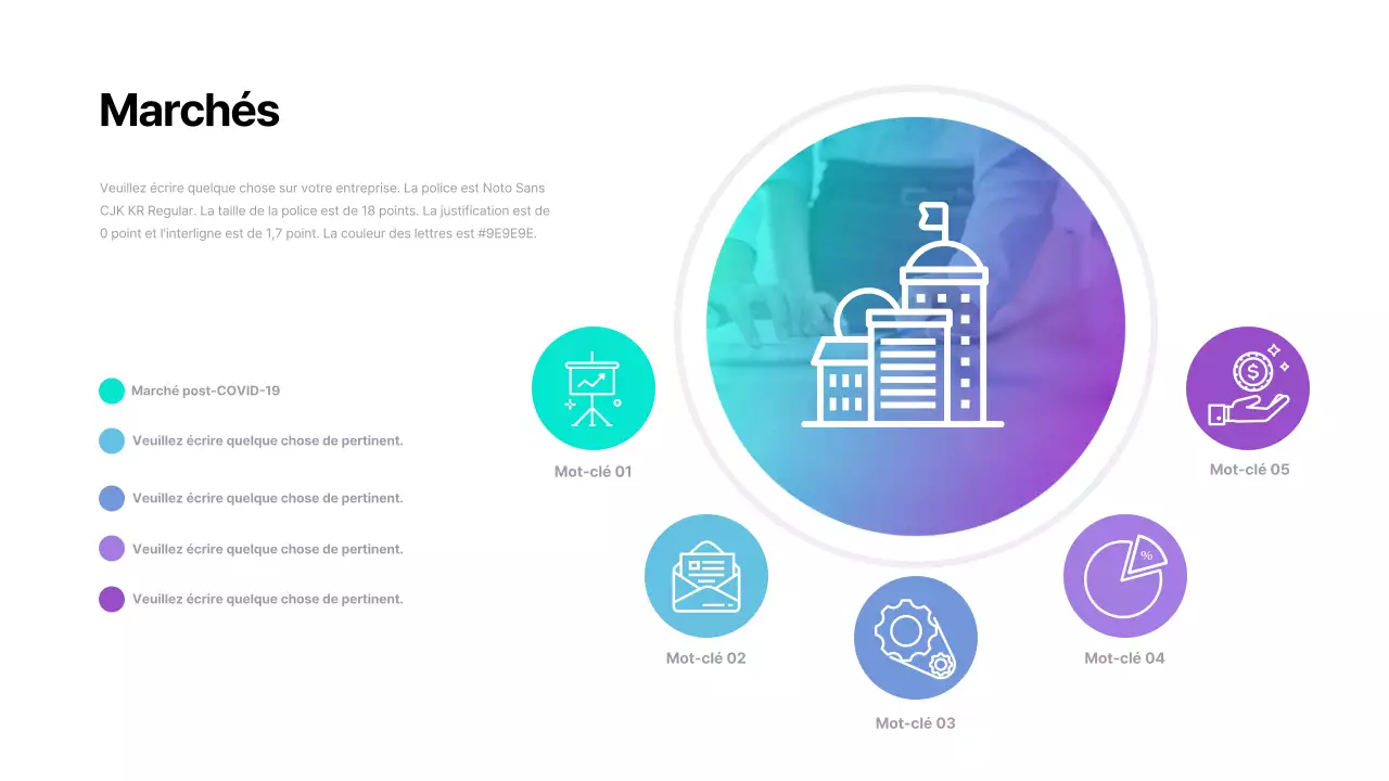 Une simple lettre de motivation d'entreprise en bleu et blanc