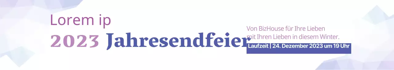 Veranstaltungen zum Jahresende