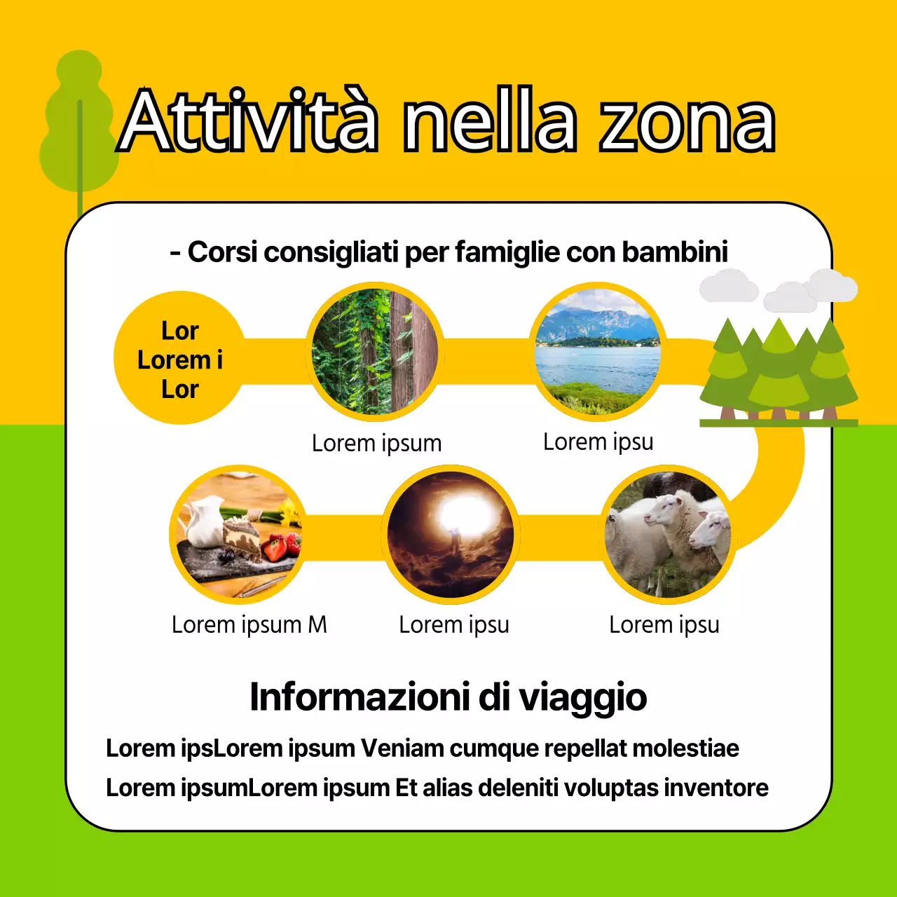 Luoghi di soggiorno simpatici, colorati e adatti ai bambini