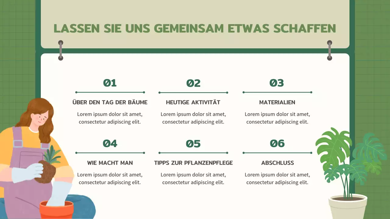 Anbau eines Pflanzgefäßes mit dem abstrakten Skizzenbuchkonzept