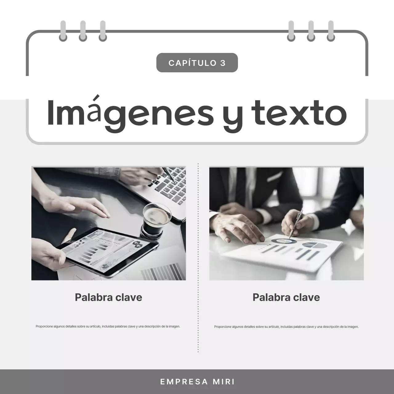 Puestos de trabajo sencillos en blanco y negro