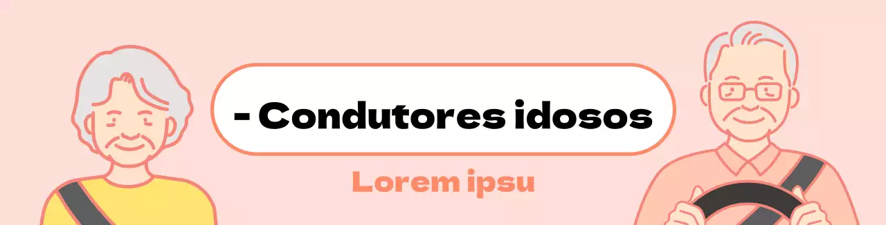Íman para carro com condutor idoso