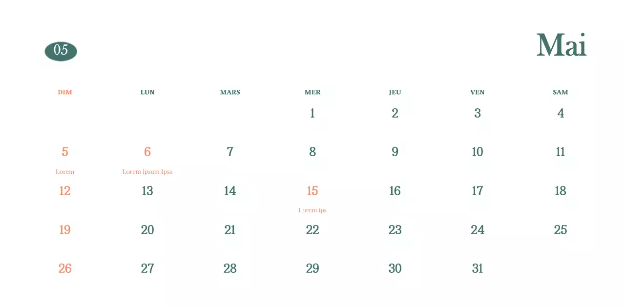 Calendrier des cafés avec recommandation de la boisson du mois