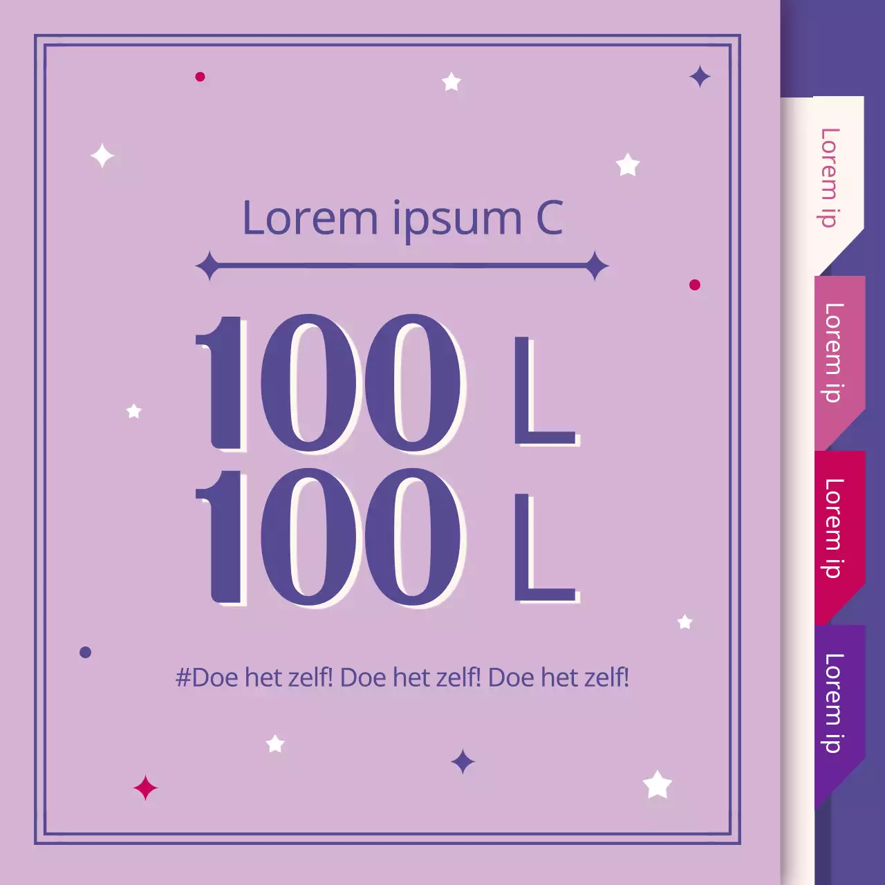 Wit papier met paarse boekjeachtergrond