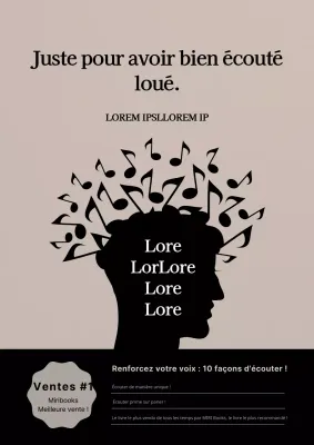 Livre d'auto-assistance utilisant des illustrations de structures cérébrales en noir et gris