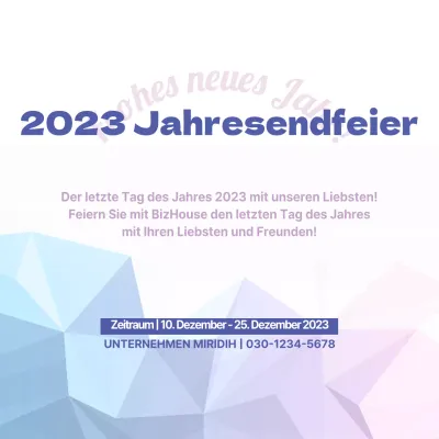 Veranstaltungen zum Jahresende