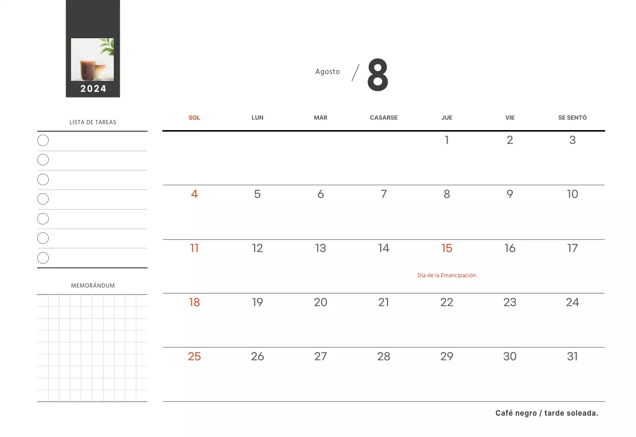 Un café sentimental blanco y marrón