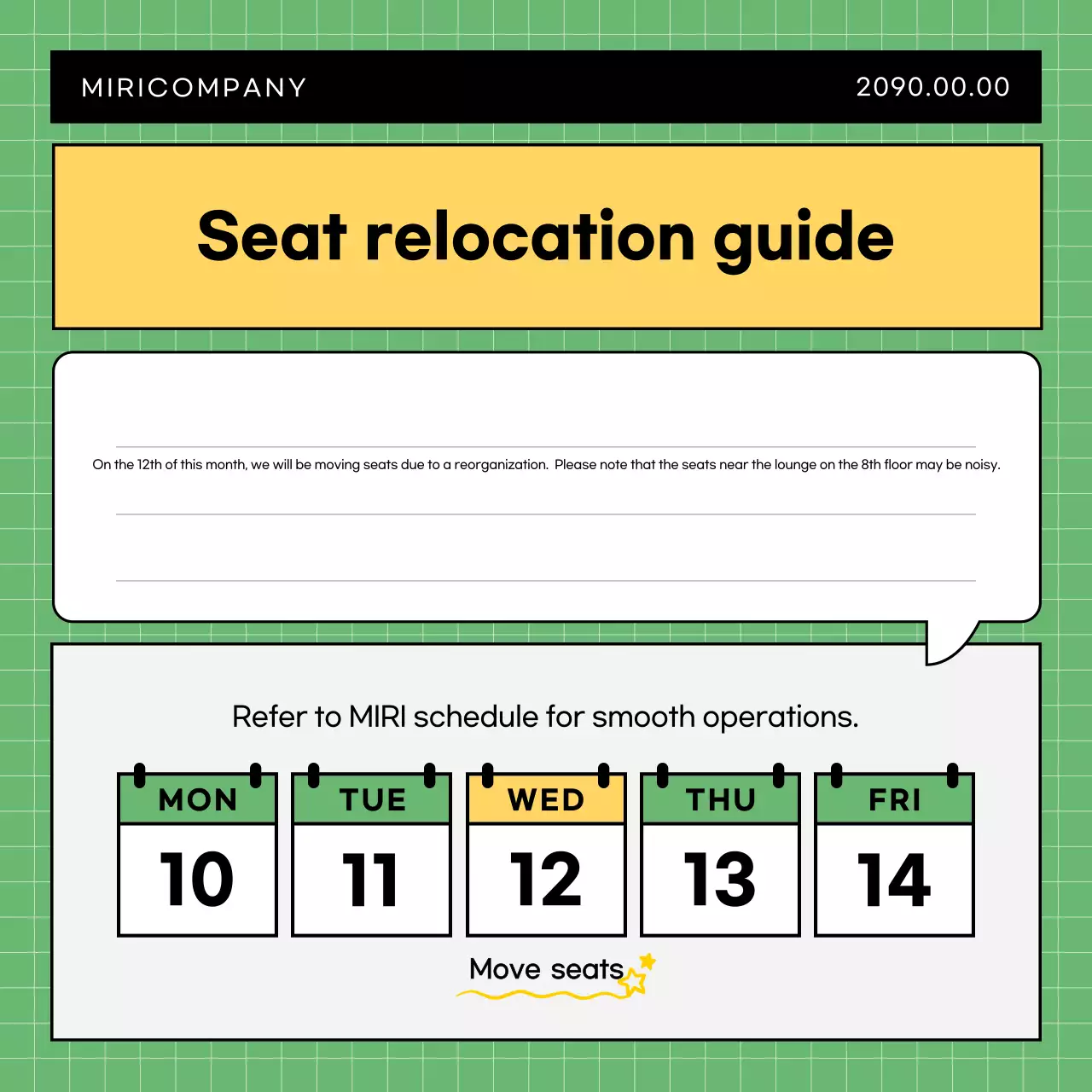 Anúncio simples de empresa em azul claro